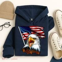 American Patriotic Eagle Flag Hoodie thumb 4