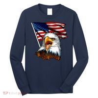 American Patriotic Eagle Flag Long Sleeve Shirt thumb 0