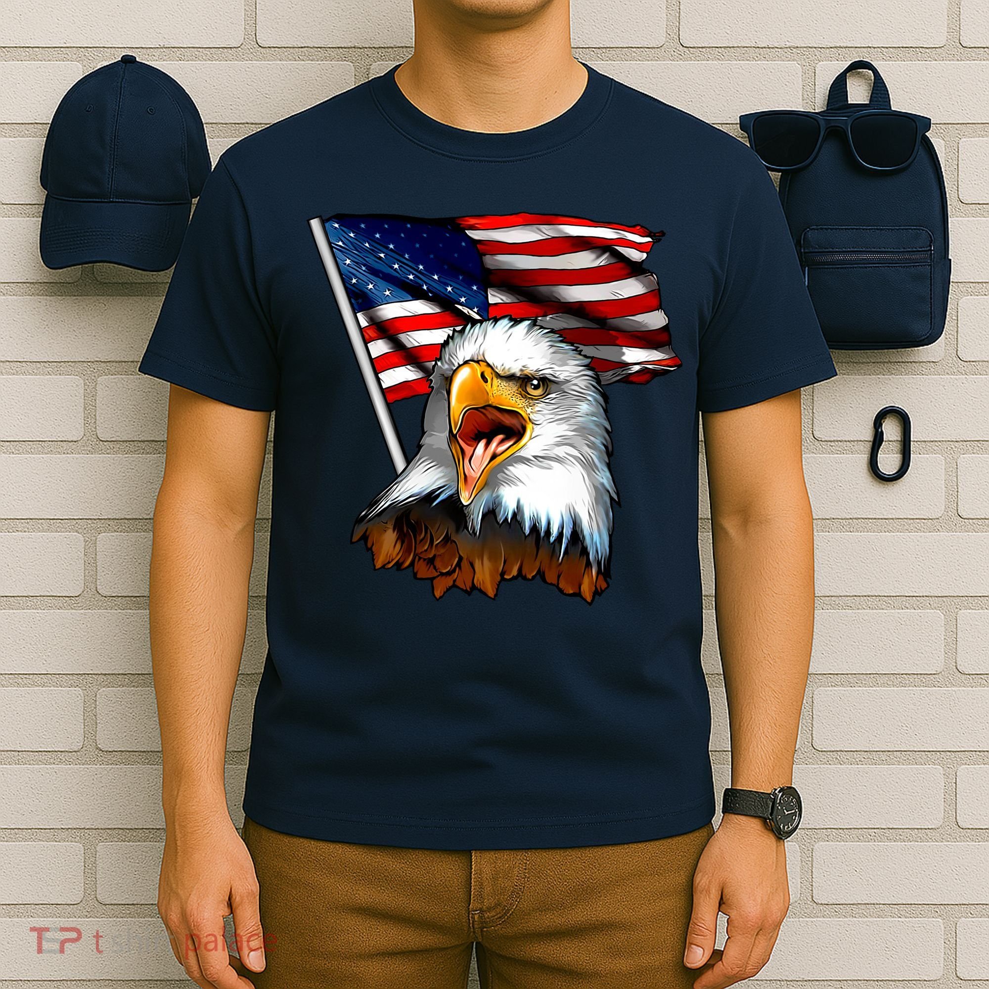American Patriotic Eagle Flag T-Shirt