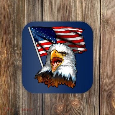 American Patriotic Eagle Flag Coaster