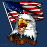 American Patriotic Eagle Flag Mousepad thumb 1