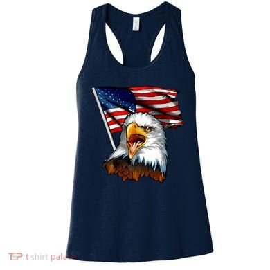 American Patriotic Eagle Flag Women's Tank Top