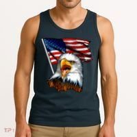 American Patriotic Eagle Flag Tank Top thumb 3