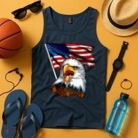 American Patriotic Eagle Flag Tank Top thumb 4