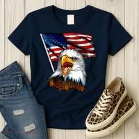 American Patriotic Eagle Flag Women's T-Shirt thumb 3