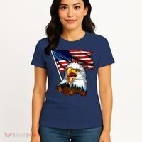 American Patriotic Eagle Flag Women's T-Shirt thumb 4
