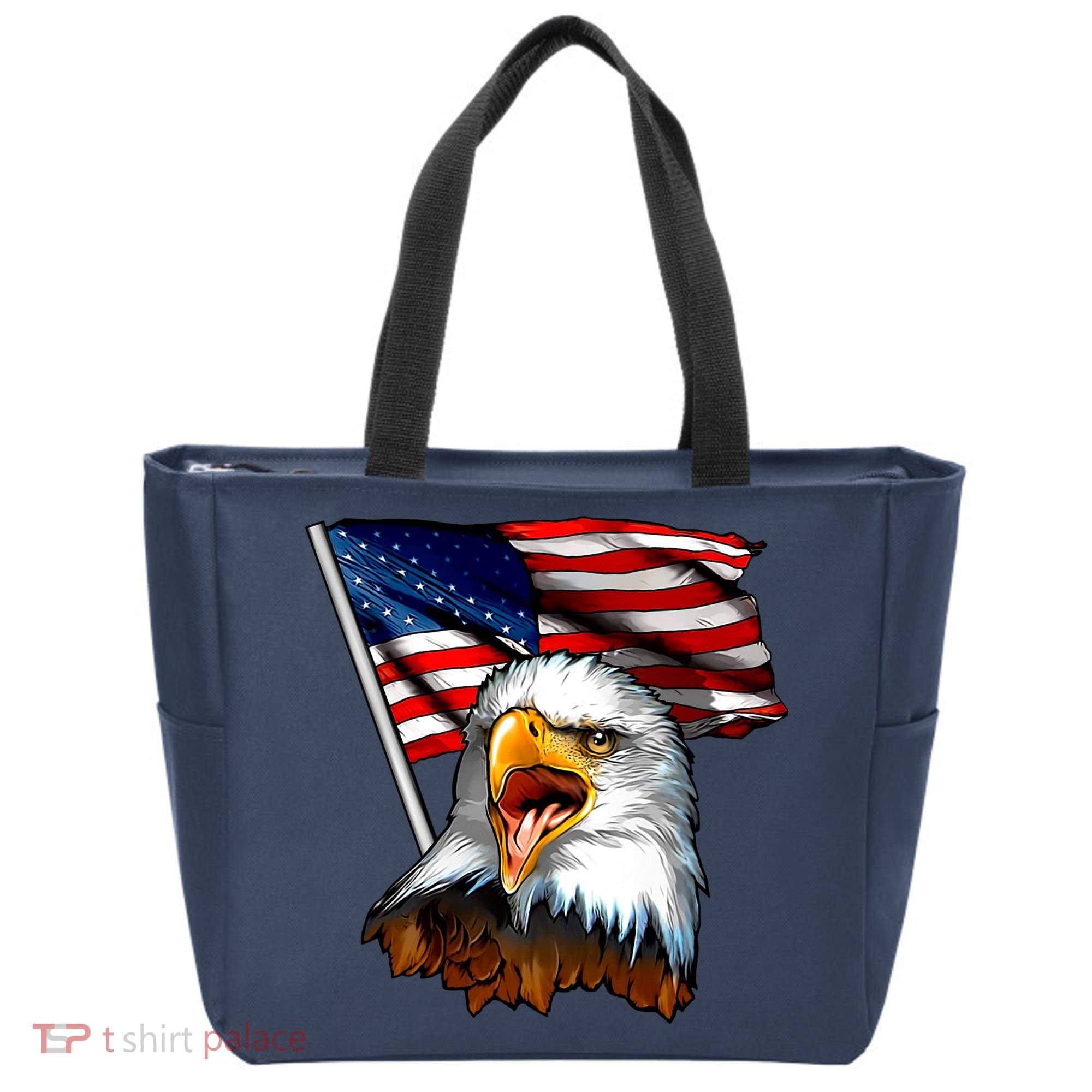 American Patriotic Eagle Flag Tote Bag