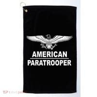 American Paratrooper Eagle Golf Towel thumb 0