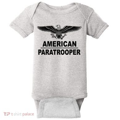 American Paratrooper Eagle Baby Bodysuit