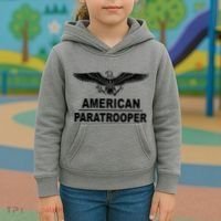 American Paratrooper Eagle Kids Hoodie thumb 3