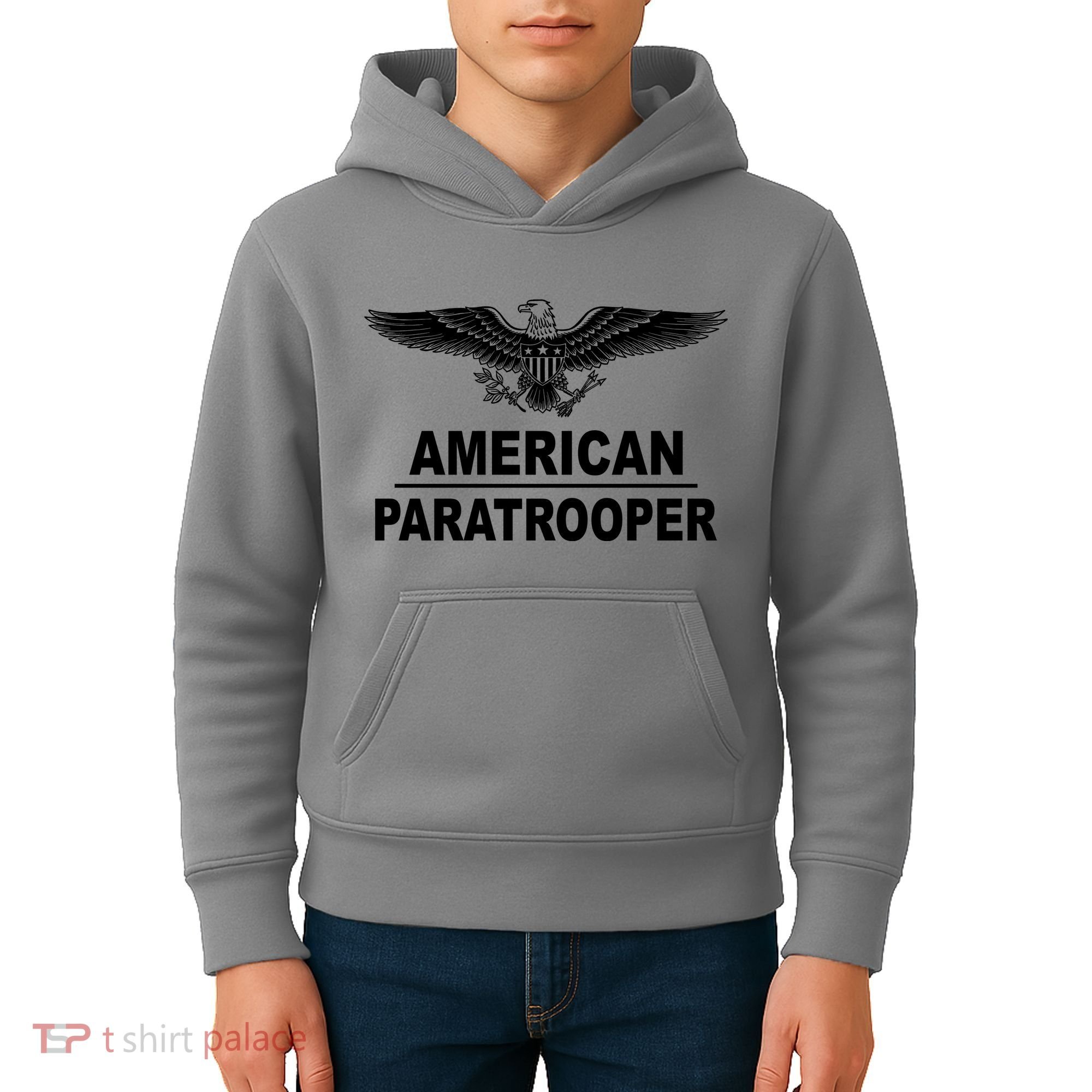 American Paratrooper Eagle Kids Hoodie