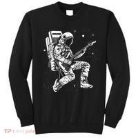 Astronaut playing electric guitar in space Astronaut Art Sweatshirt thumb 0