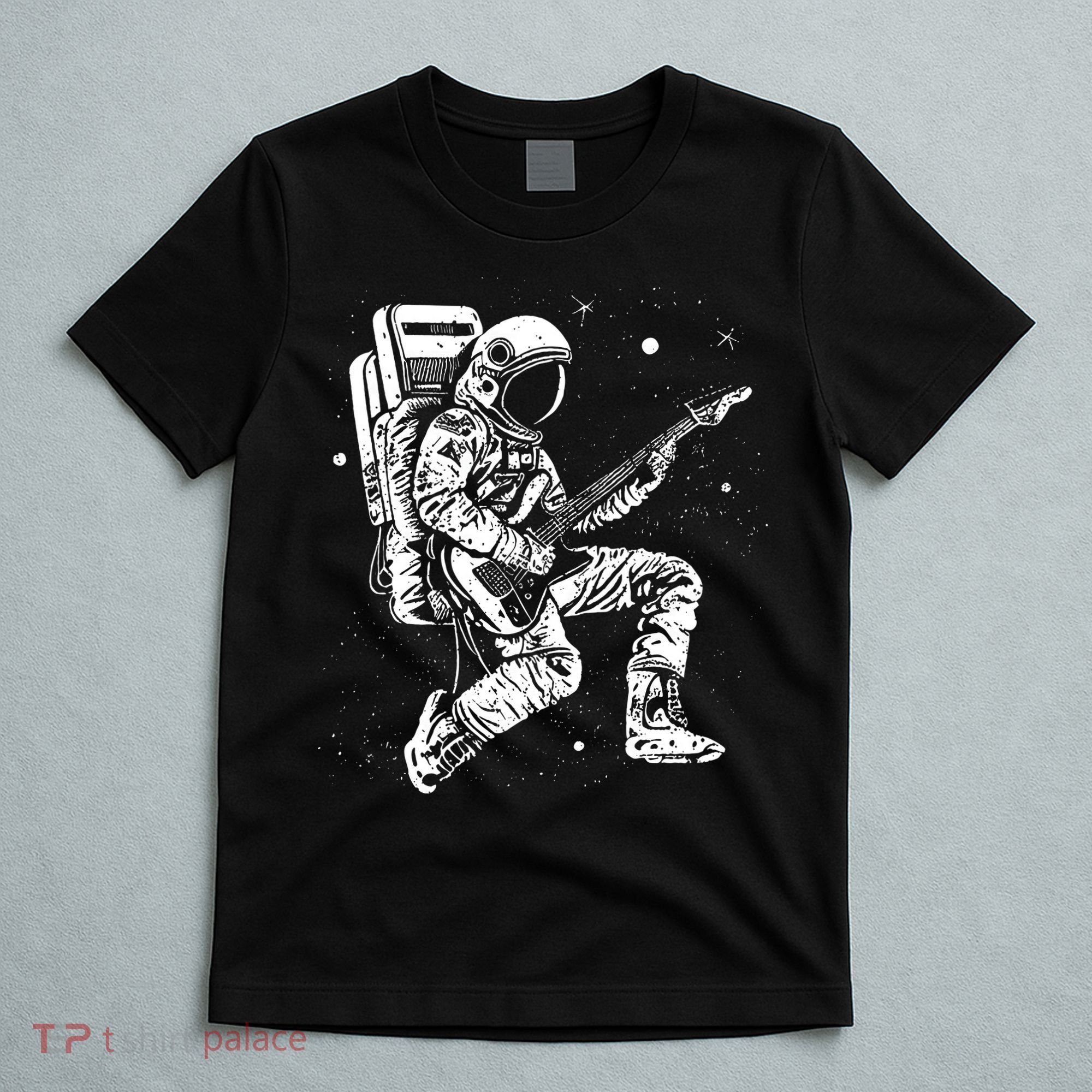 Astronaut playing electric guitar in space Astronaut Art T-Shirt