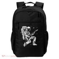 Astronaut playing electric guitar in space Astronaut Art Backpack thumb 0