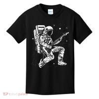 Astronaut playing electric guitar in space Astronaut Art Kids T-Shirt thumb 0
