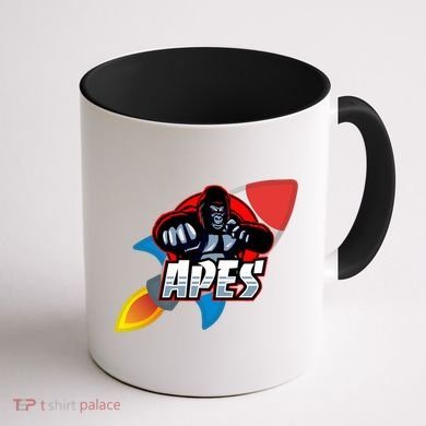 Apes To The Moon Coffee Mug back