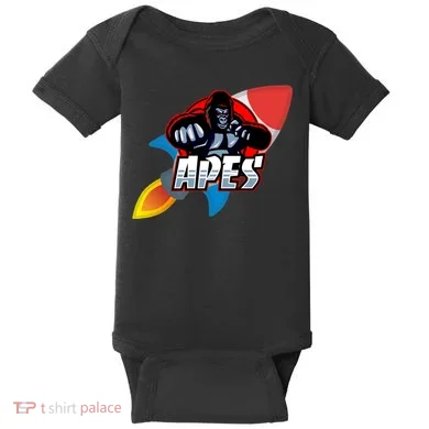 Apes To The Moon Baby Bodysuit