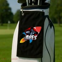 Apes To The Moon Golf Towel thumb 2