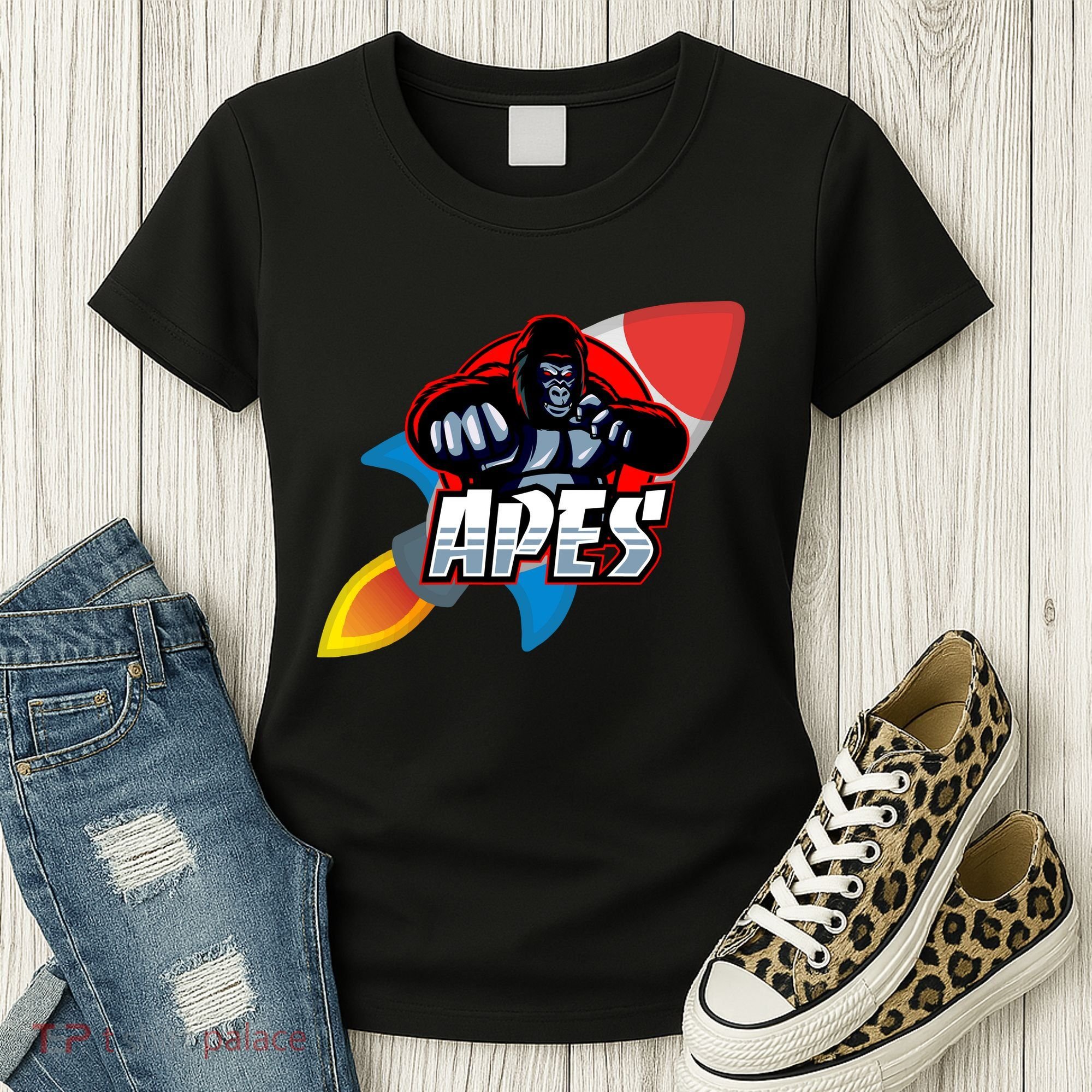 Apes To The Moon Women's T-Shirt