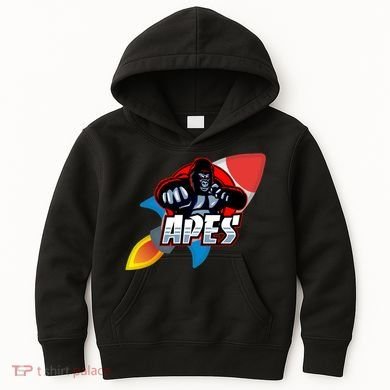 Apes To The Moon Kids Hoodie