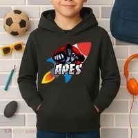 Apes To The Moon Kids Hoodie thumb 2