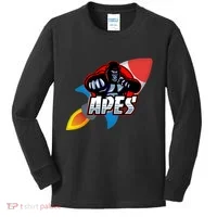 Apes To The Moon Kids Long Sleeve Shirt thumb 0
