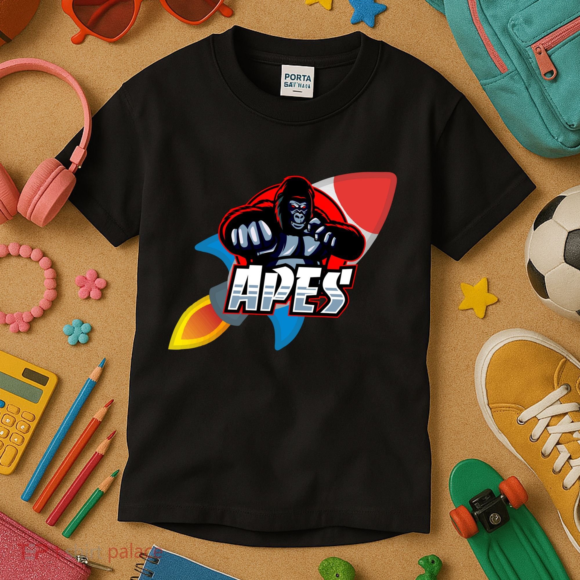 Apes To The Moon Kids T-Shirt