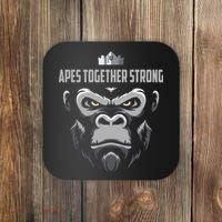 Apes Together Strong Gorilla HODL Stocks Coaster thumb 0