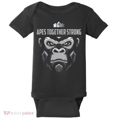 Apes Together Strong Gorilla HODL Stocks Baby Bodysuit