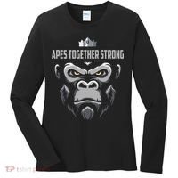 Apes Together Strong Gorilla HODL Stocks Women's Long Sleeve Shirt thumb 0