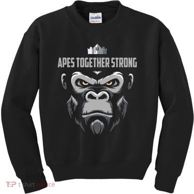 Apes Together Strong Gorilla HODL Stocks Kids Sweatshirt