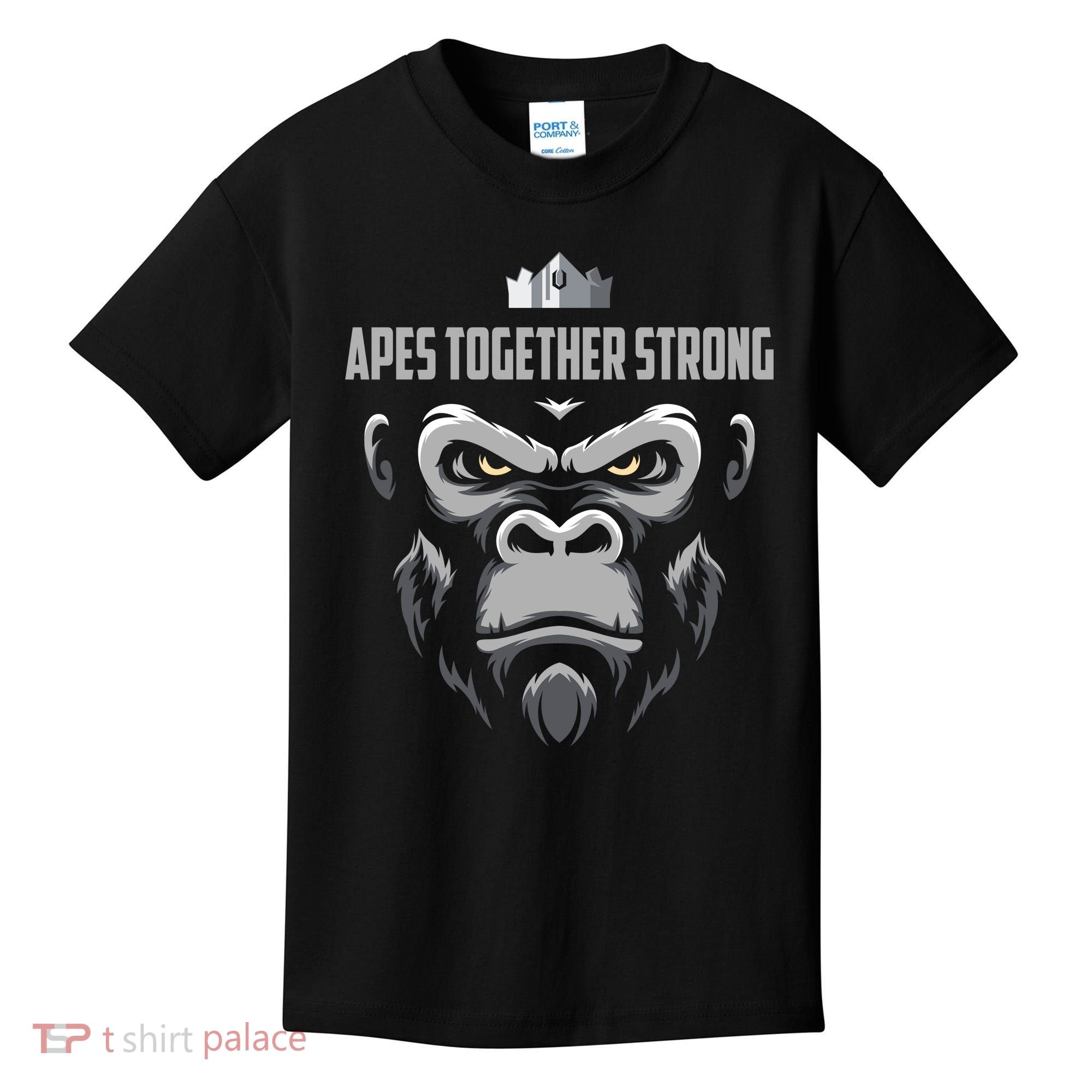 Apes Together Strong Gorilla HODL Stocks Kids T-Shirt