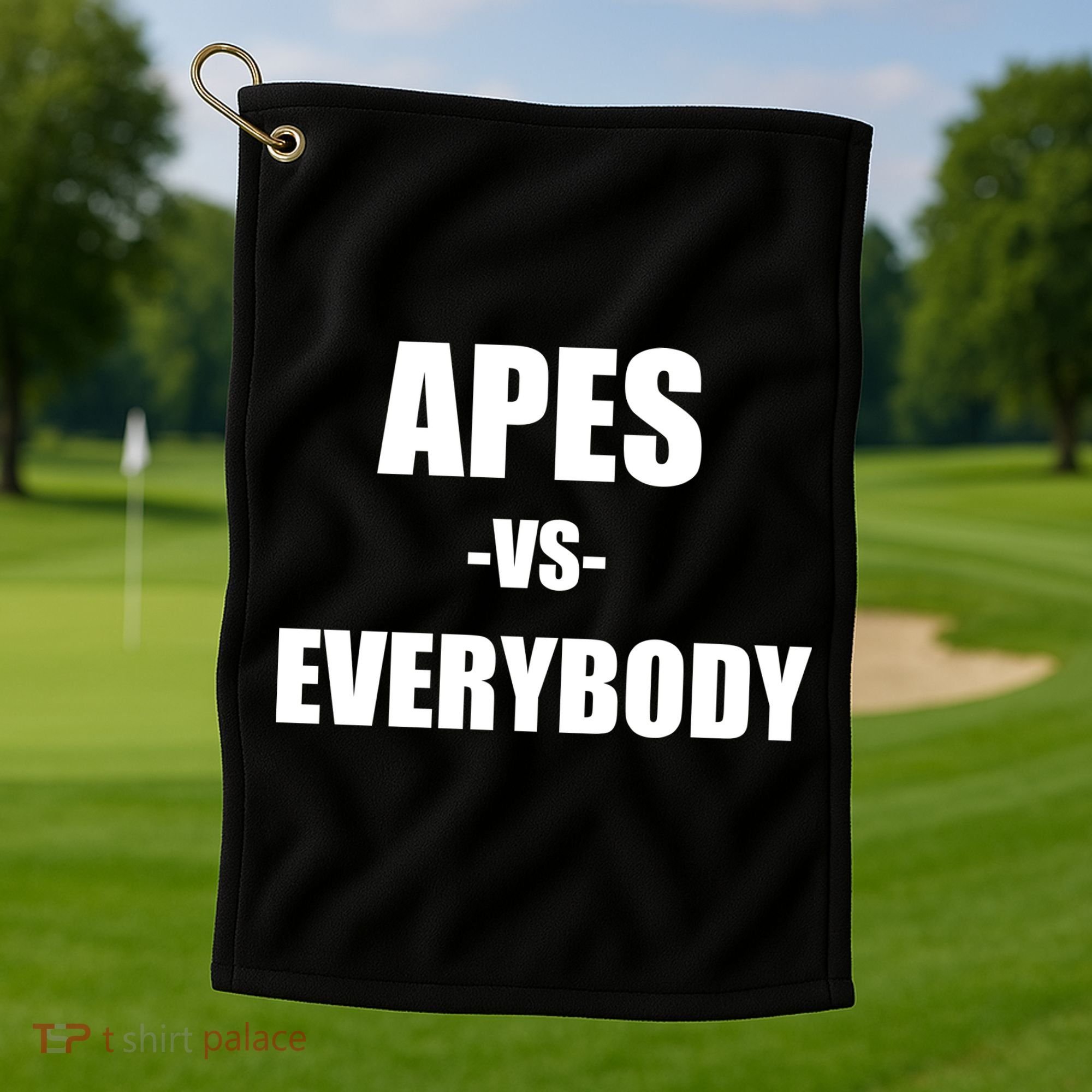 Apes Vs Everybody Golf Towel