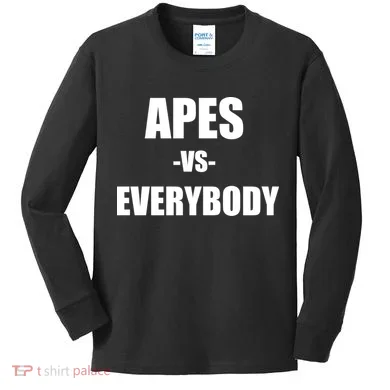 Apes Vs Everybody Kids Long Sleeve Shirt
