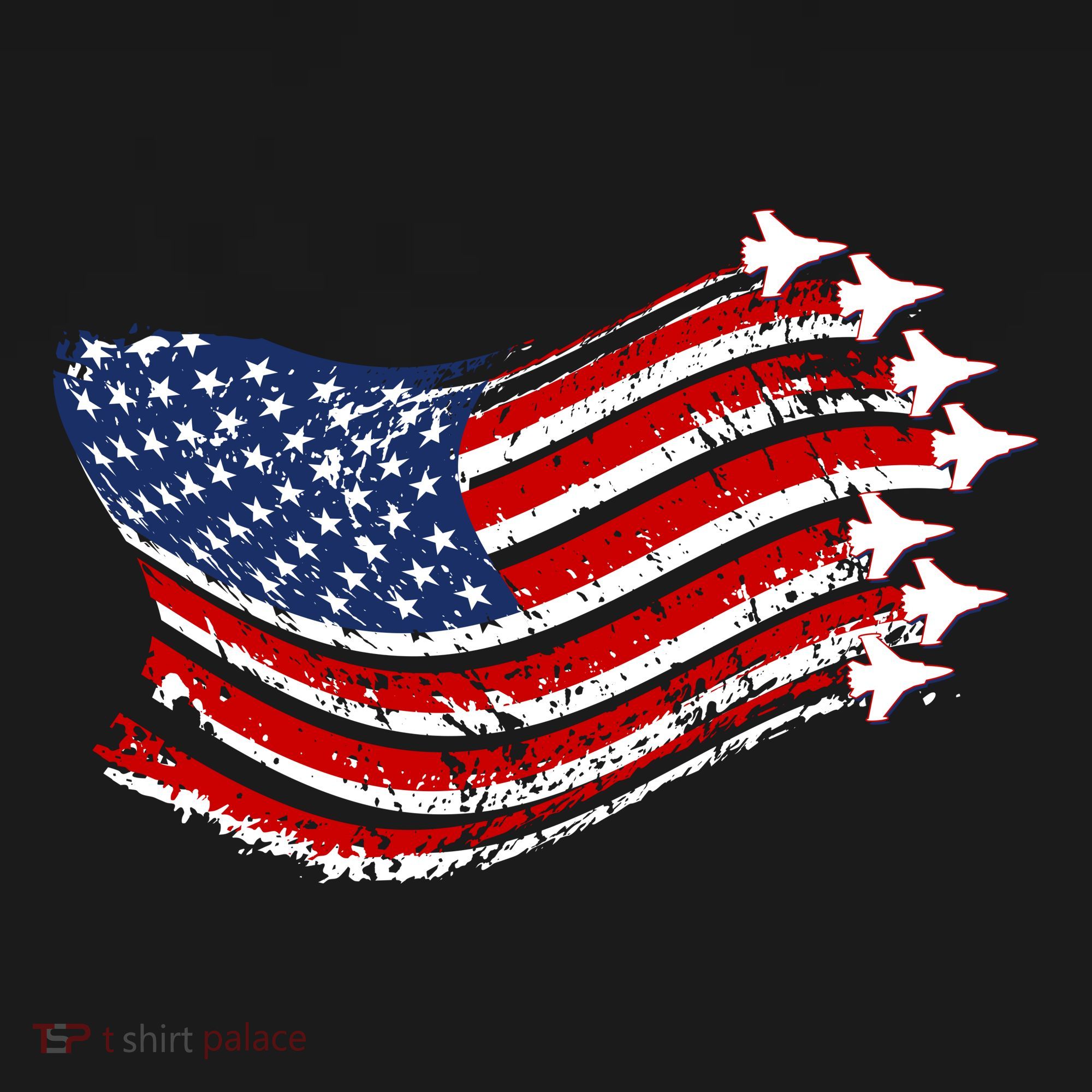 American Patriotic Fighter Jets Usa Flag Women's Hoodie