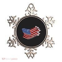 American Patriotic Fighter Jets Usa Flag Ornament thumb 0