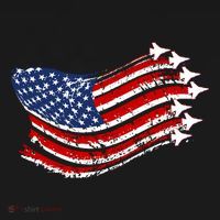 American Patriotic Fighter Jets Usa Flag Toddler Hoodie thumb 2