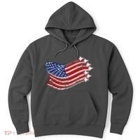 American Patriotic Fighter Jets Usa Flag Hoodie thumb 0