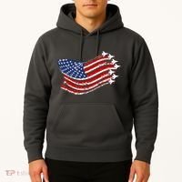 American Patriotic Fighter Jets Usa Flag Hoodie thumb 2