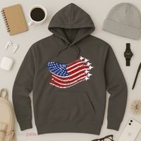 American Patriotic Fighter Jets Usa Flag Hoodie thumb 3