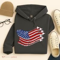 American Patriotic Fighter Jets Usa Flag Hoodie thumb 4