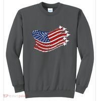 American Patriotic Fighter Jets Usa Flag Sweatshirt thumb 0