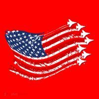 American Patriotic Fighter Jets Usa Flag Santa Hat thumb 1