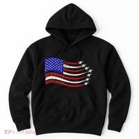 American Patriotic Fighter Jets Usa Flag Waving Hoodie thumb 0