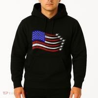American Patriotic Fighter Jets Usa Flag Waving Hoodie thumb 2