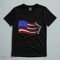 American Patriotic Fighter Jets Usa Flag Waving T-Shirt thumb 5