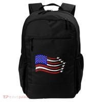 American Patriotic Fighter Jets Usa Flag Waving Backpack thumb 0
