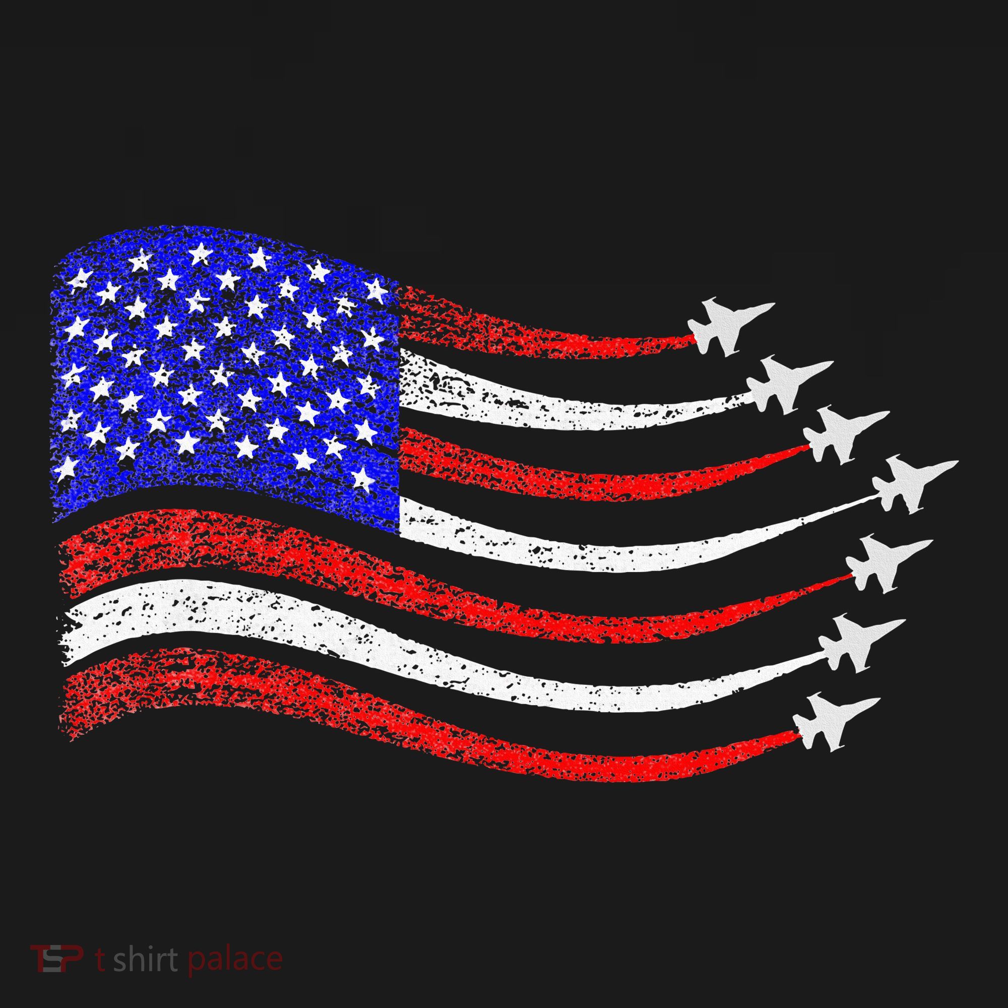 American Patriotic Fighter Jets Usa Flag Waving Women's Hoodie
