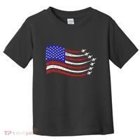 American Patriotic Fighter Jets Usa Flag Waving Toddler T-Shirt thumb 0
