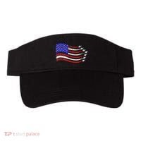 American Patriotic Fighter Jets Usa Flag Waving Visor thumb 0